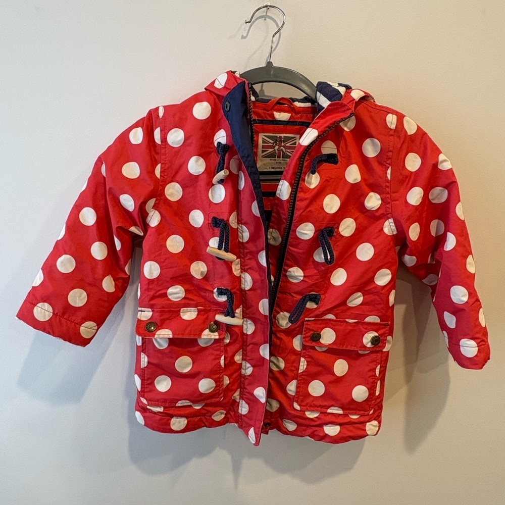 Mini Boden Polka Dot Coat